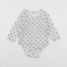 Vertbaudet - body blanc, bleu - 12 mois
