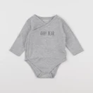 Vertbaudet - body gris - 12 mois