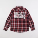 Vertbaudet - chemise imprimé au dos rouge - 10 ans