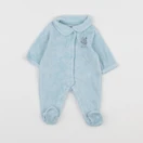 Vertbaudet - pyjama velours bleu - 0 mois