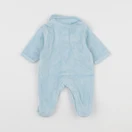 Vertbaudet - pyjama velours bleu - 0 mois