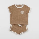 Vertbaudet - ensemble marron - 3 mois