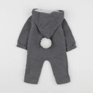 Vertbaudet - combinaison gris - 6 mois