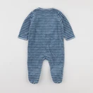Vertbaudet - pyjama velours bleu - 9 mois