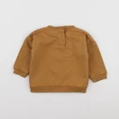 Vertbaudet - sweat marron - 12 mois