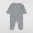 Vertbaudet - pyjama velours bleu - 12 mois