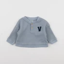 Vertbaudet - sweat bleu - 9 mois