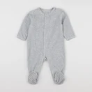 Vertbaudet - pyjama coton gris - 12 mois