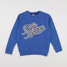 Petit Bateau - sweat bleu - 8 ans