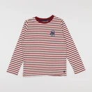 Okaidi - tee-shirt beige, rouge - 8 ans