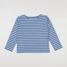 Cyrillus - tee-shirt bleu, blanc - 8 ans
