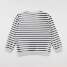 Cyrillus - sweat beige, bleu - 8 ans