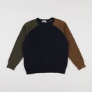 Cyrillus - sweat bleu, vert - 8 ans