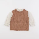 Tape à l'oeil - pull marron - 18 mois