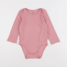 H&M - body rose - 9/12 mois