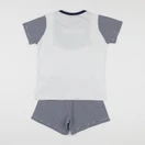 Petit Bateau - pyjama coton blanc, bleu - 8 ans
