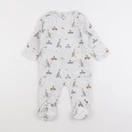 Boutchou - pyjama velours gris - 12 mois