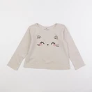 H&M - tee-shirt beige - 5/6 ans