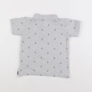 H&M - polo gris - 12/18 mois
