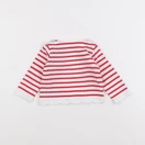 Jacadi - tee-shirt blanc, rouge - 12 mois