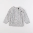Vertbaudet - pull gris - 4 ans