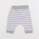 Boutchou - sarouel violet, blanc - 1 mois