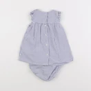 Cadet Rousselle - robe blanc, bleu - 3 mois