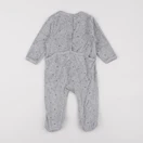 Vertbaudet - pyjama velours gris - 12 mois