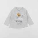 Vertbaudet - tee-shirt gris - 12 mois