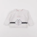Vertbaudet - sweat blanc - 9 mois