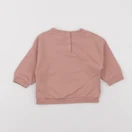 Vertbaudet - sweat rose - 9 mois