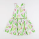 Jacadi - robe blanc, vert - 5 ans