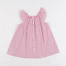 Jacadi - robe blanc, rose - 12 mois