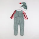 Vertbaudet - pyjama coton vert, rouge - 2 ans
