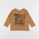 Vertbaudet - tee-shirt marron - 2 ans