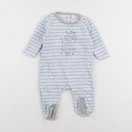 Cadet Rousselle - pyjama velours bleu - 6 mois