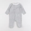 Cadet Rousselle - pyjama velours gris - 6 mois