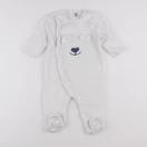 Petit Bateau - sur-pyjama blanc - 12 mois
