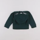 Vertbaudet - sweat vert - 12 mois