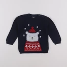 H&M - pull bleu - 9/12 mois