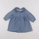 H&M - robe bleu - 9 mois
