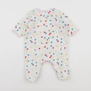 Petit Bateau - pyjama velours multicolore - 3 mois