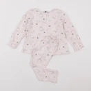 Petit Bateau - pyjama coton rose - 3 ans