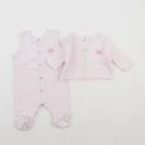 Petit Bateau - pyjama coton rose - 1 mois