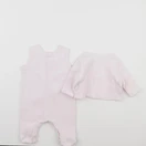 Petit Bateau - pyjama coton rose - 1 mois