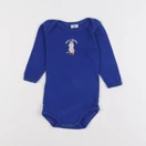 Petit Bateau - body bleu - 6 mois