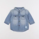H&M - chemise bleu - 4/6 mois