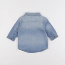 H&M - chemise bleu - 4/6 mois