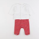Vertbaudet - pyjama velours rouge - 3 mois