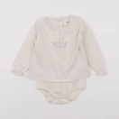 Vertbaudet - body tee-shirt beige - 18 mois